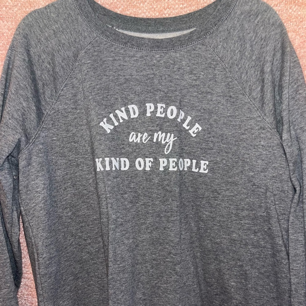 Maurice’s “Kind People” gray sweatshirt